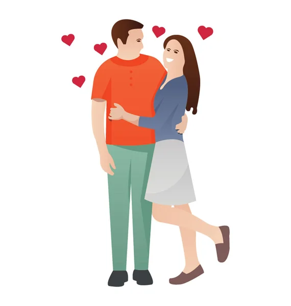 Les Amoureux Amusent — Image vectorielle