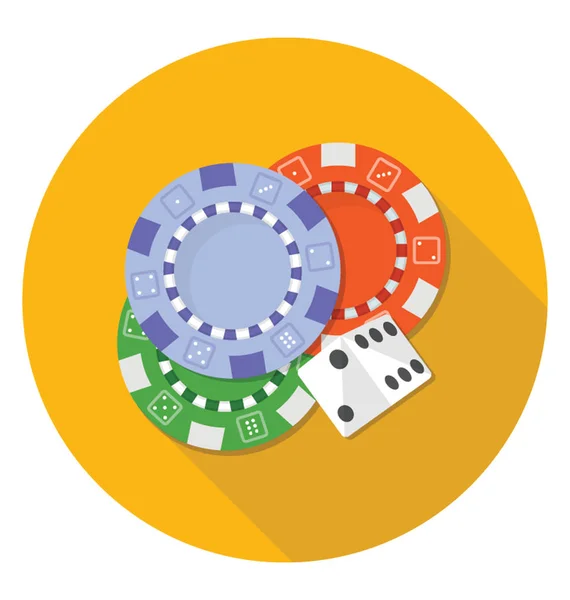Roulette Poker Pro Hraní Kasinu — Stockový vektor