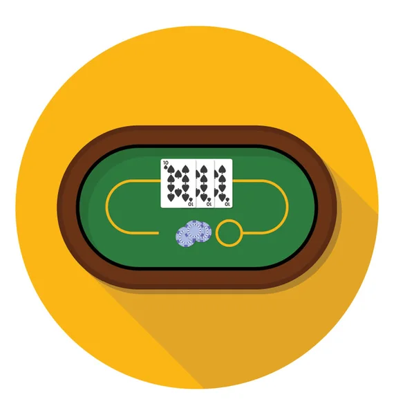 Casino Table Playing Casino — Stock Vector