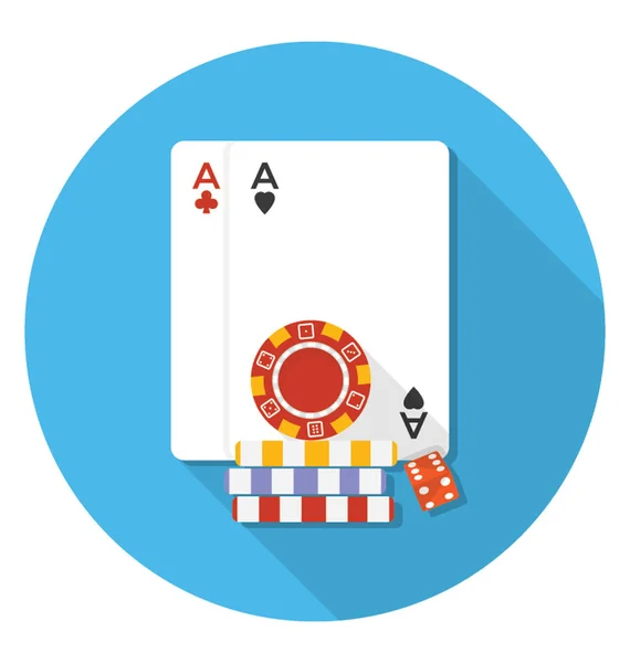 Φτυάρι Και Πικάντικο Που Απεικονίζουν Τυχερά Παιχνίδια Καζίνο — Διανυσματικό Αρχείο