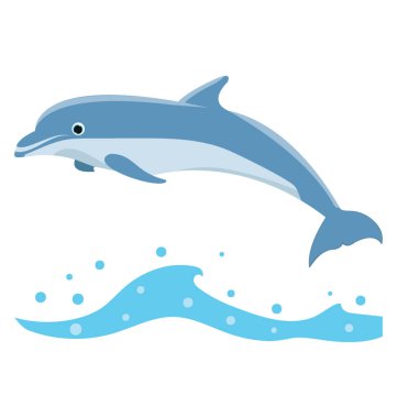 Yunus düz renkli simge 