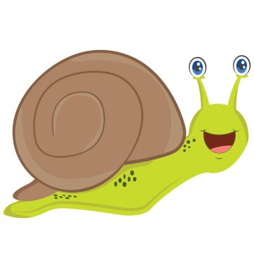 Salyangoz düz renkli simge 