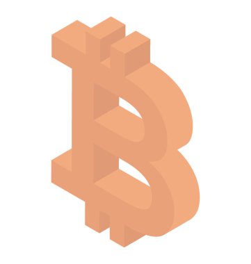 Sanal para birimi bitcoin simgesi 