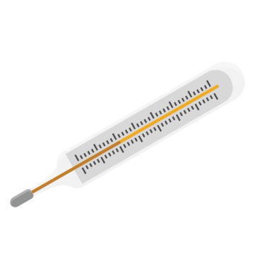 Sıcaklığı ölçmek için klinik analog termometre