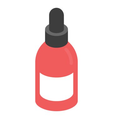 oral ilaç tasarımını izometrik simgesi