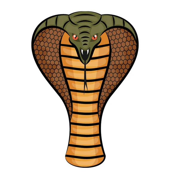 Design Mascote Isolado Cabeça Cobra —  Vetores de Stock