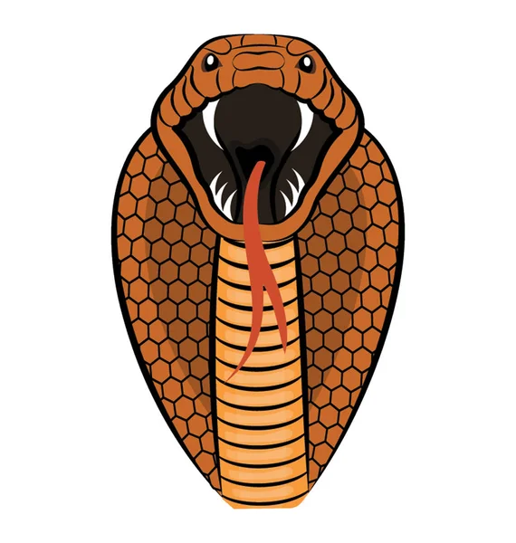 Icono Serpiente Diseñado Sobre Fondo Blanco — Vector de stock