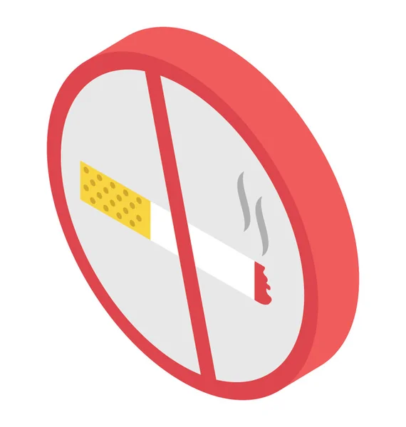 喫煙がないことを示す記号 — ストックベクタ