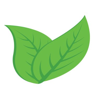 Popüler yaprakları düz simgesi