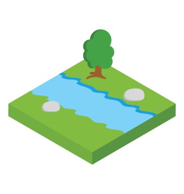 Bir güzel manzara gösteren göl 