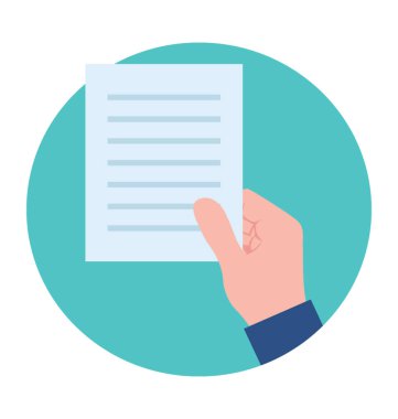 İçerik ile yazılı bir el kağıt Not 