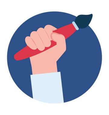 El fırça sanat ve resim 