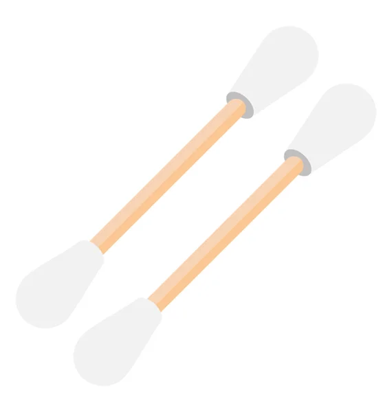 Isometric Icon Design Cotton Buds — Stock Vector