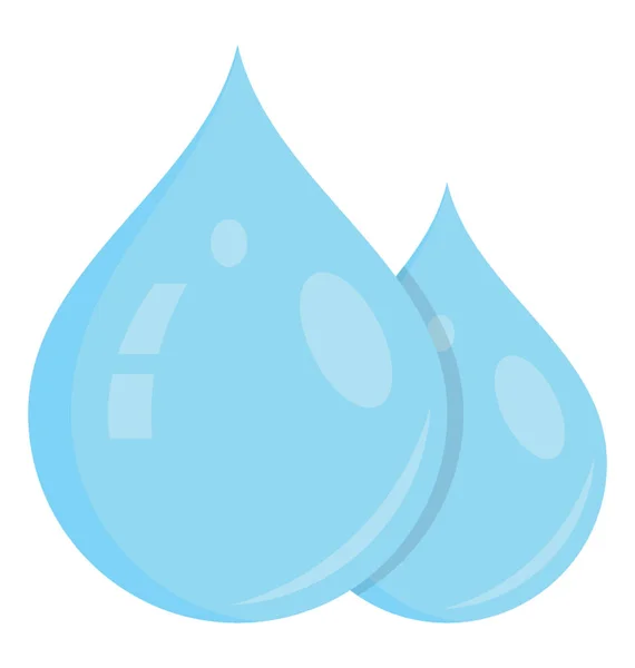 Μικρές Σταγόνες Νερού Αντιληφθεί Την Υγρασία Και Χαλάζι — Διανυσματικό Αρχείο