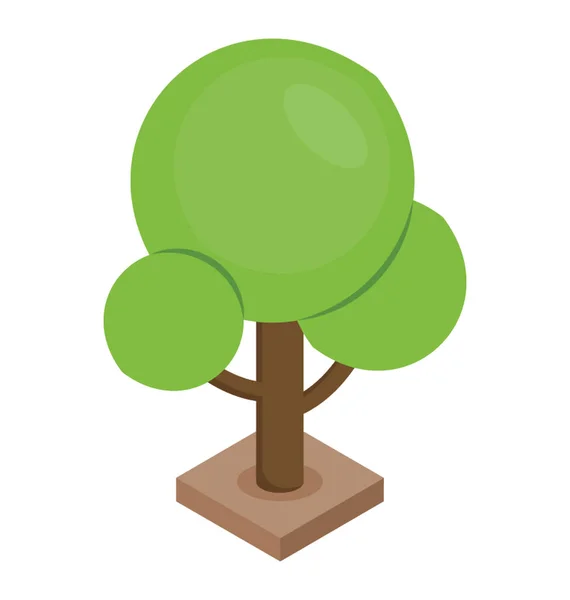 Uma Árvore Uma Representação Natureza Floresta — Vetor de Stock