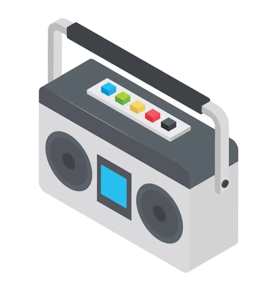 Reproductor Audio Para Escuchar Música — Vector de stock