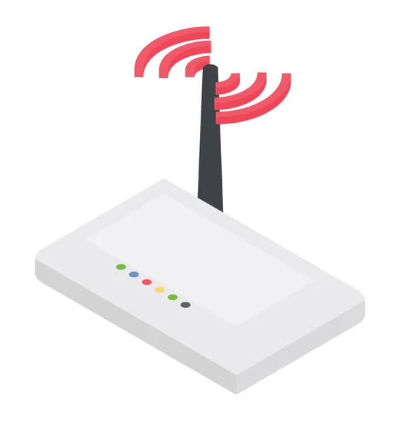 Router Για Ασύρματο Internet — Διανυσματικό Αρχείο
