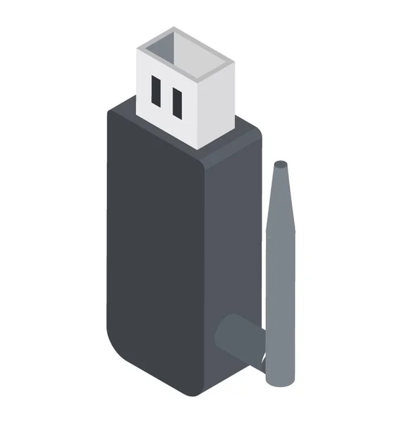 Συσκευή Usb Για Εξωτερική Αποθήκευση — Διανυσματικό Αρχείο