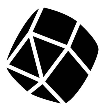 Elmas sağlam vektör simgesi