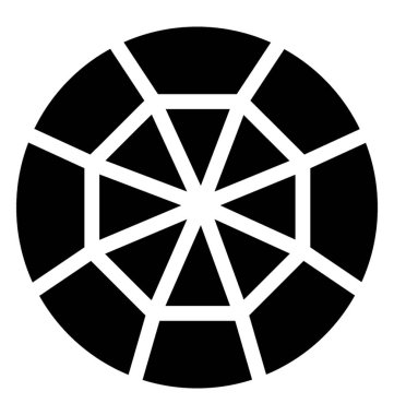 Elmas sağlam vektör simgesi