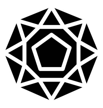 Elmas sağlam vektör simgesi