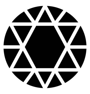 Elmas sağlam vektör simgesi