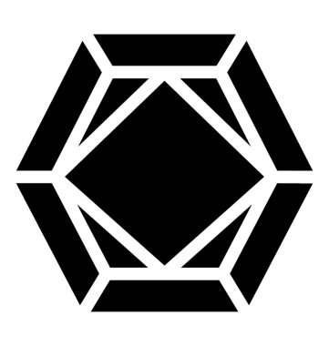 Elmas sağlam vektör simgesi