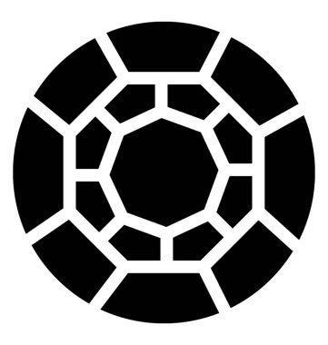 Elmas sağlam vektör simgesi