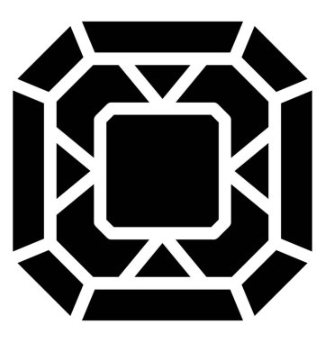 Elmas sağlam vektör simgesi