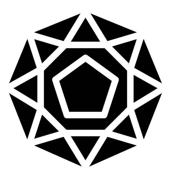 Diamant Vektor Symbol — Stockvektor