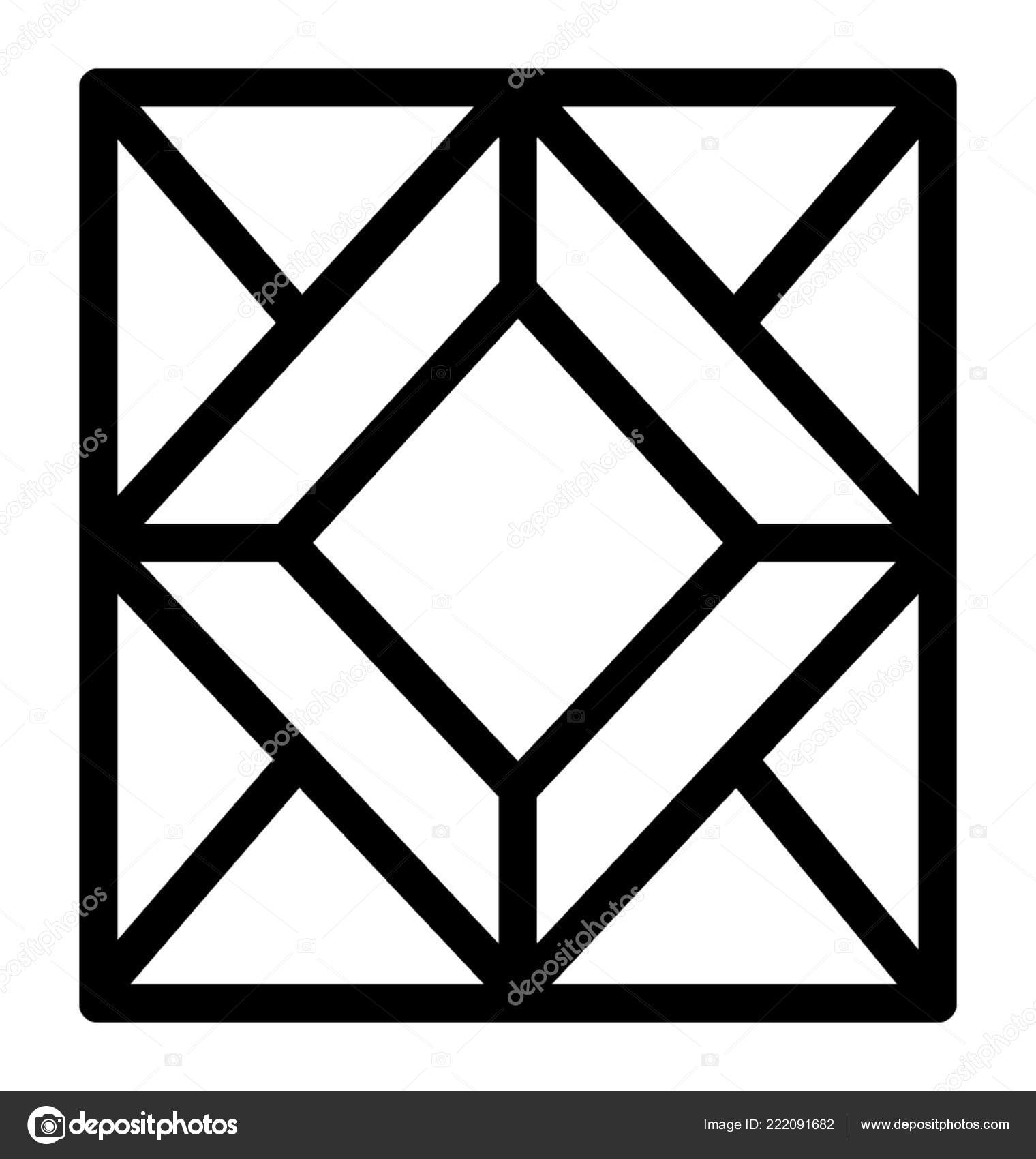 Diamond Vector Outline Icon Stock Vector Image by ©vectorsmarket #222091682