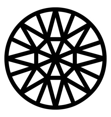 Elmas vektör çizgisi simgesi