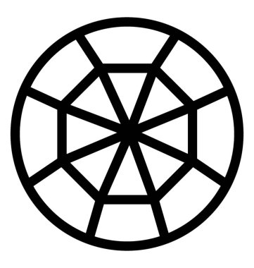 Elmas vektör çizgisi simgesi