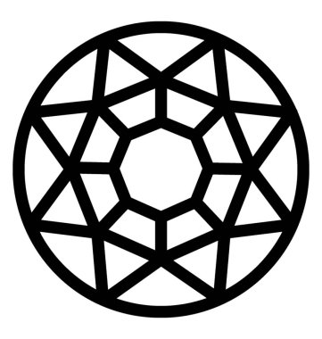 Elmas vektör çizgisi simgesi