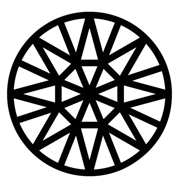 Значок Векторной Линии Алмаза — стоковый вектор
