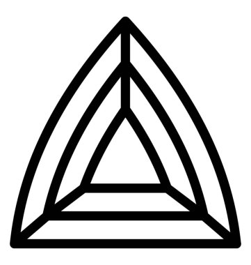 Elmas vektör çizgisi simgesi