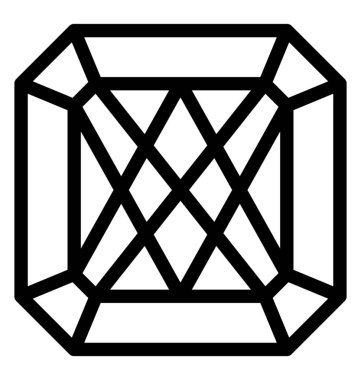 Elmas vektör çizgisi simgesi