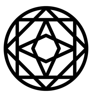 İzole simgesi tasarım elmas