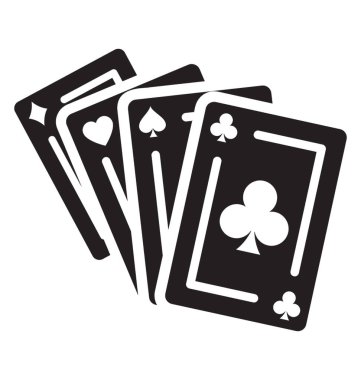 Bir poker kart adı club kartı bir kulüp logosu 