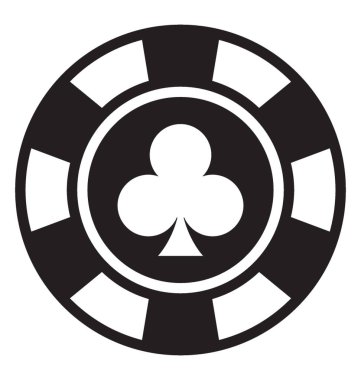 Yuvarlak poker chip poker oyun ve kumar için 