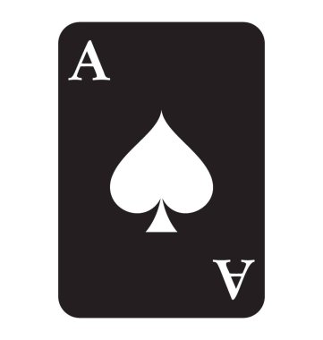 Poker kart resmeden bir kart maça