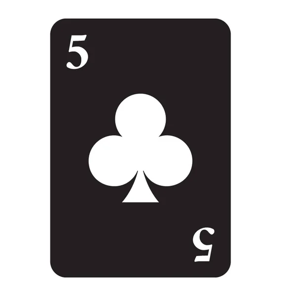 Logotipo Clube Cartão Poker — Vetor de Stock