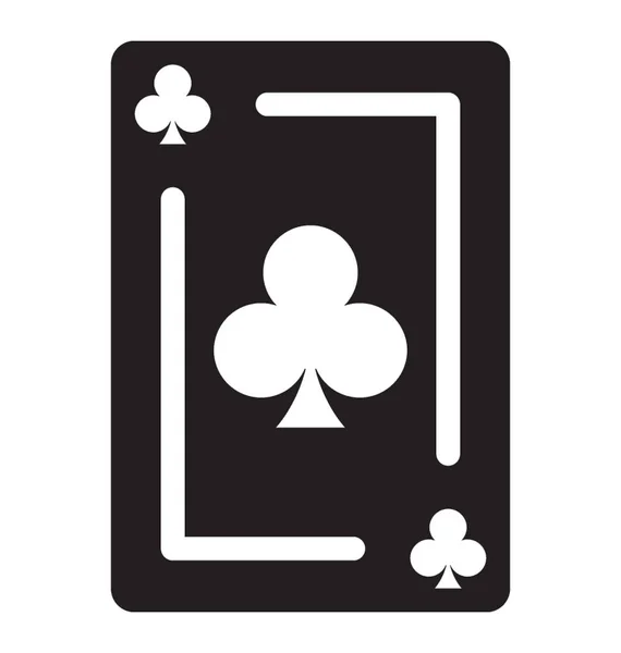 Logo Klubu Kartę Klubową Nazwa Karty Poker — Wektor stockowy