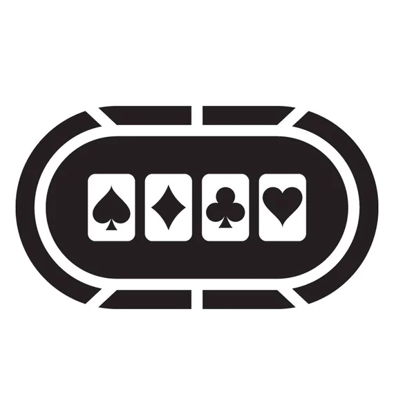 Slot Game Poker Play — Stock Vector