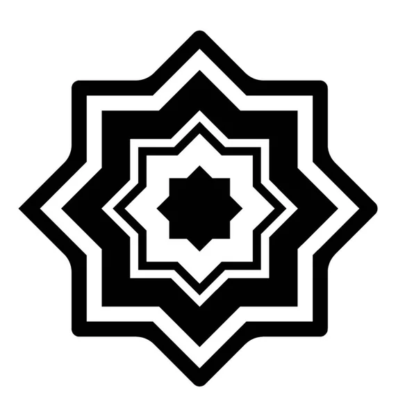 Vektor Symbol Des Islamischen Geometrischen Musters — Stockvektor