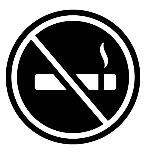 Nenhum Design Ícone Vetor Fumaça — Vetor de Stock