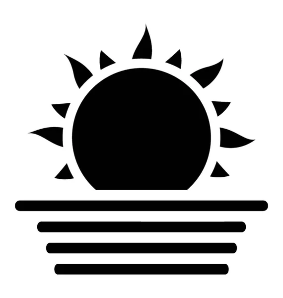 太陽の立体アイコン デザイン — ストックベクタ