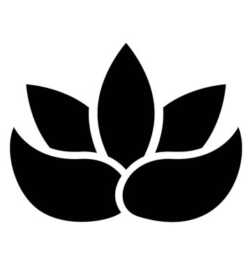 Lotus çiçeği vektör simgesi