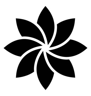 Lotus çiçeği vektör simgesi