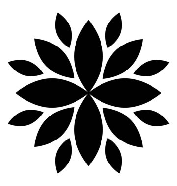 Lotus çiçeği vektör simgesi